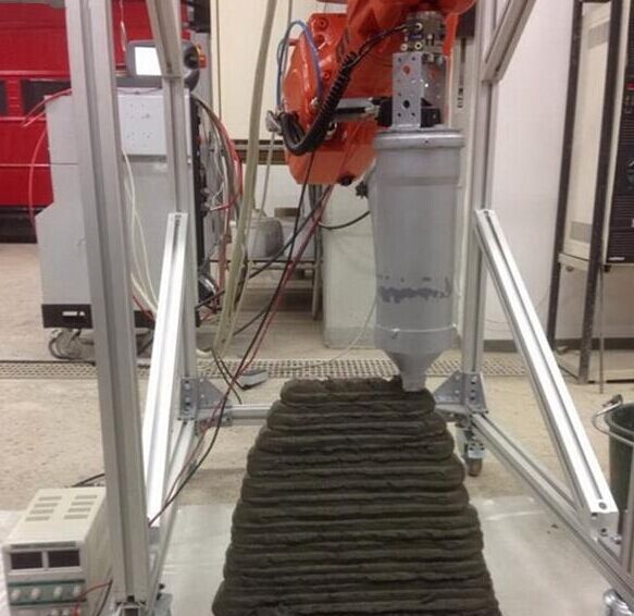 混凝土、混凝土3D打印機、可移動混凝土3D打印機