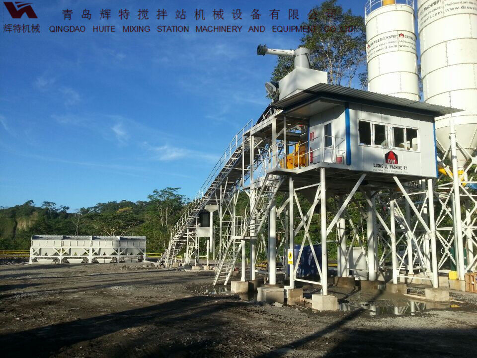 輝特混凝土攪拌站HZS90攪拌臂布置合理，攪拌性能強(qiáng)