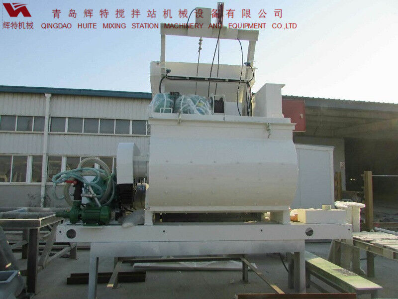 JS750攪拌臂采用偏心式設(shè)計，延長使用壽命，青島輝特機械