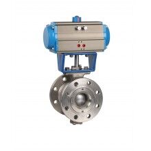 法蘭式V型氣動球閥VQ641H-16P